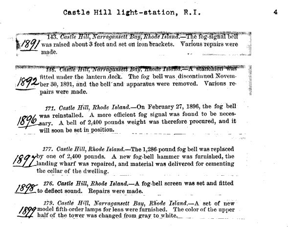 Castle Hill Light - Lighthouse Board Clipping Files - page 4