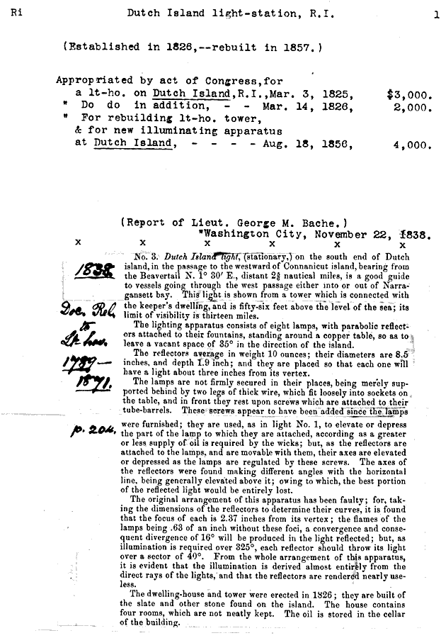 Dutch Island Light - Lighthouse Board Clipping Files-page 1