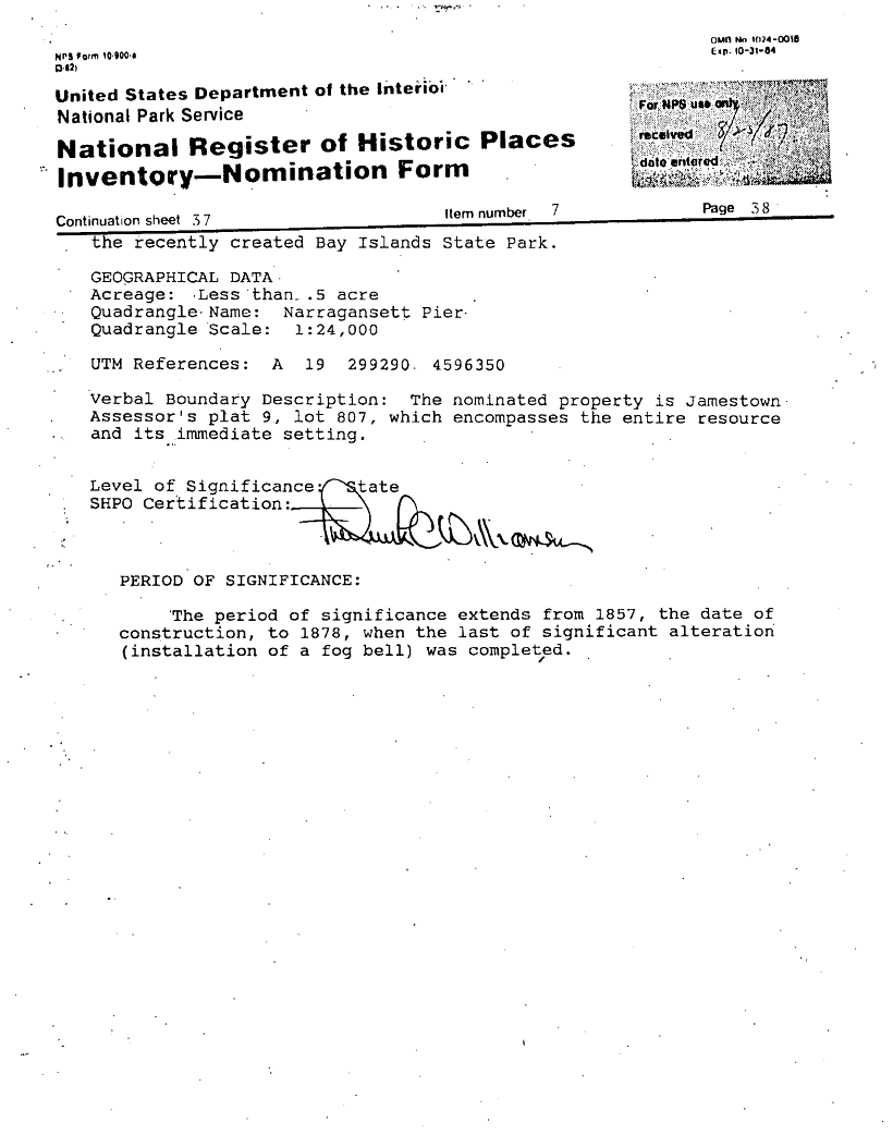 National Register of Historic Places Inventory Nomination Form - page 5