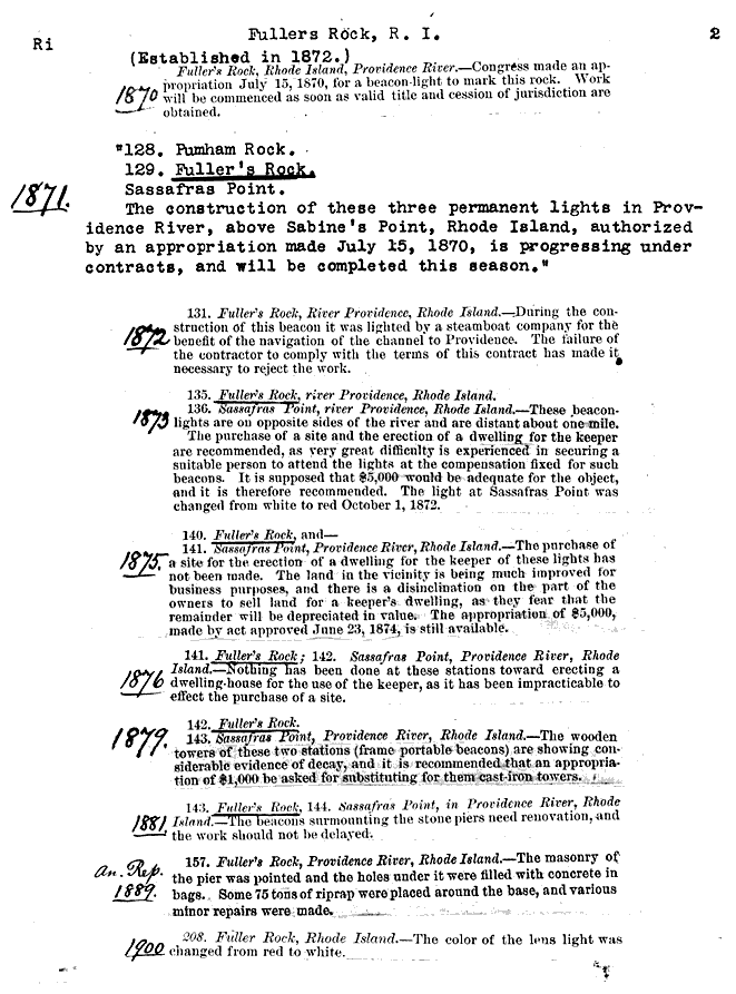 Fuller Rock Light - Lighthouse Board Clipping Files - page 2
