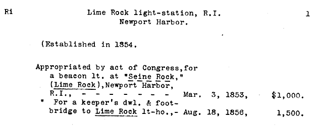 Lime Rock Light - Lighthouse Board Clipping Files-page 1
