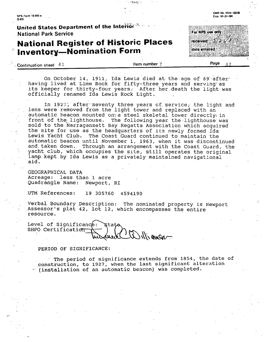 National Register of Historic Places Inventory Nomination Form - page 4