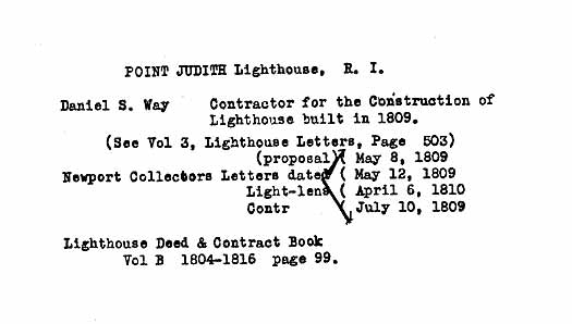 Point Judith Light - Lighthouse Construction Infomation-page 1