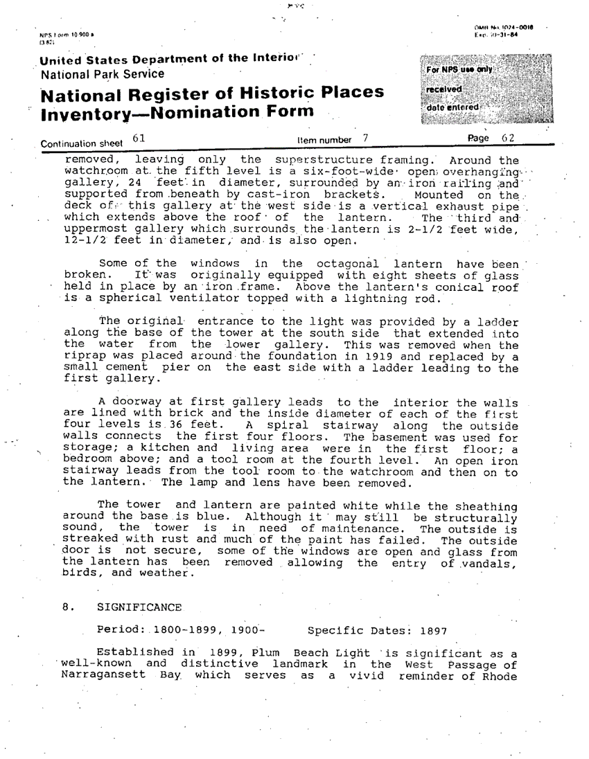 National Register of Historic Places Inventory Nomination Form - page 3