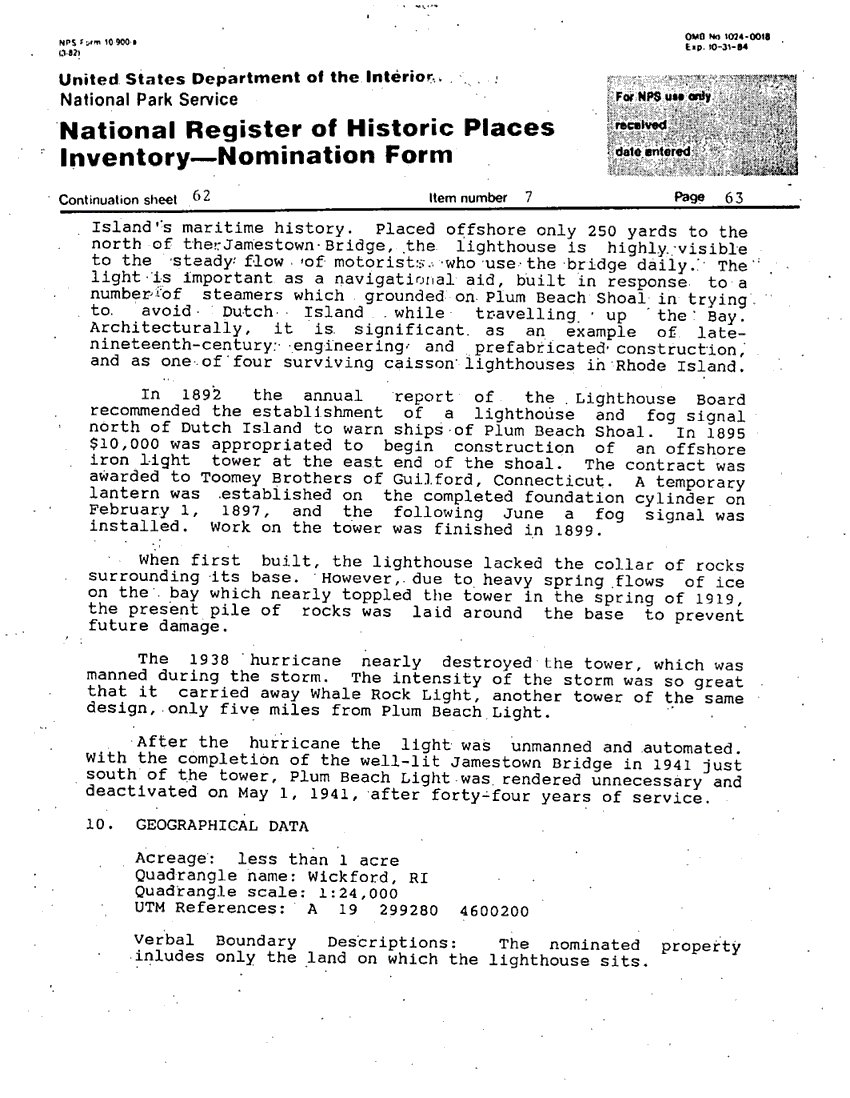 National Register of Historic Places Inventory Nomination Form - page 4