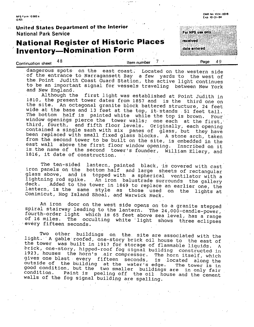 National Register of Historic Places Inventory Nomination Form - page 2