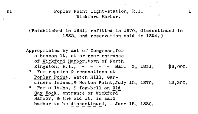 Poplar Point Light - Lighthouse Board Clipping Files - page 1