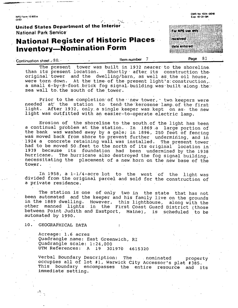 National Register of Historic Places Inventory Nomination Form - page 4