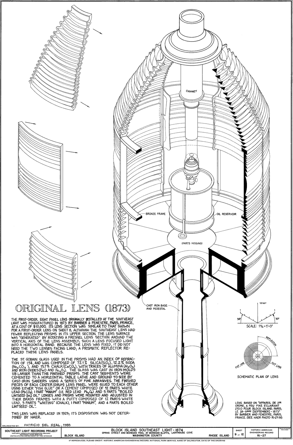 Block Island Southeast Lighthouse's 1873 First Order Frensel Lens