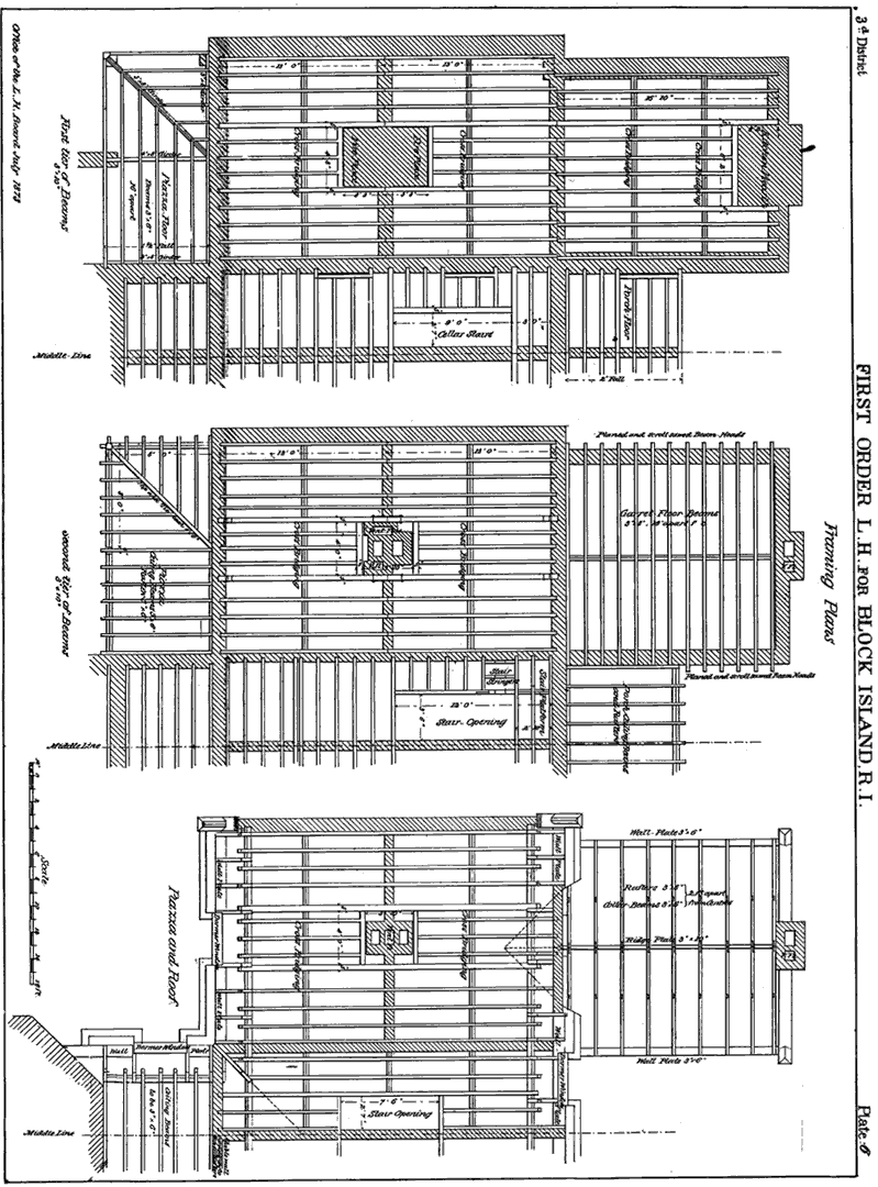  Block Island Southeast Lighthouse Framing Plan 