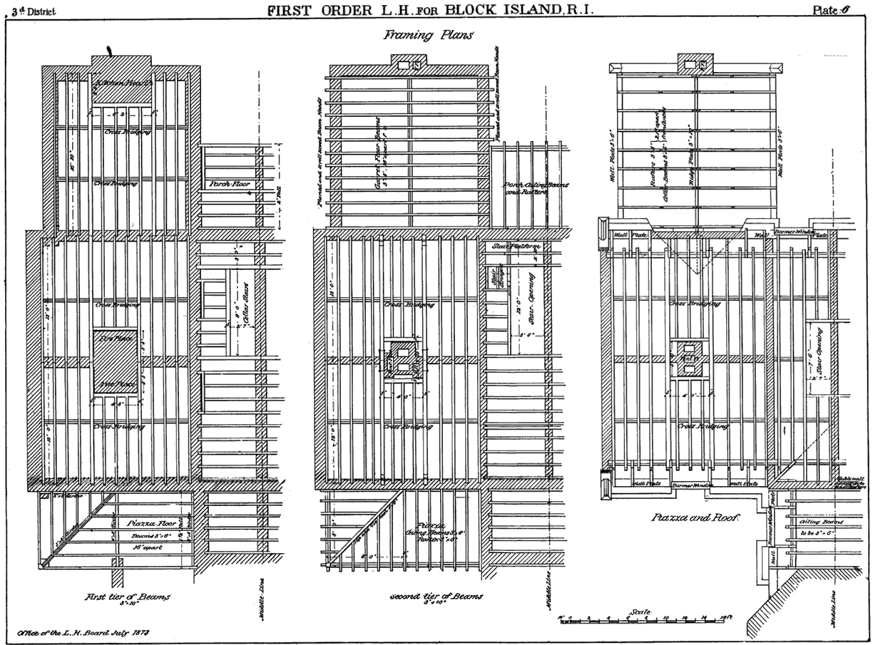 Block Island Southeast Lighthouse Framing Plan  