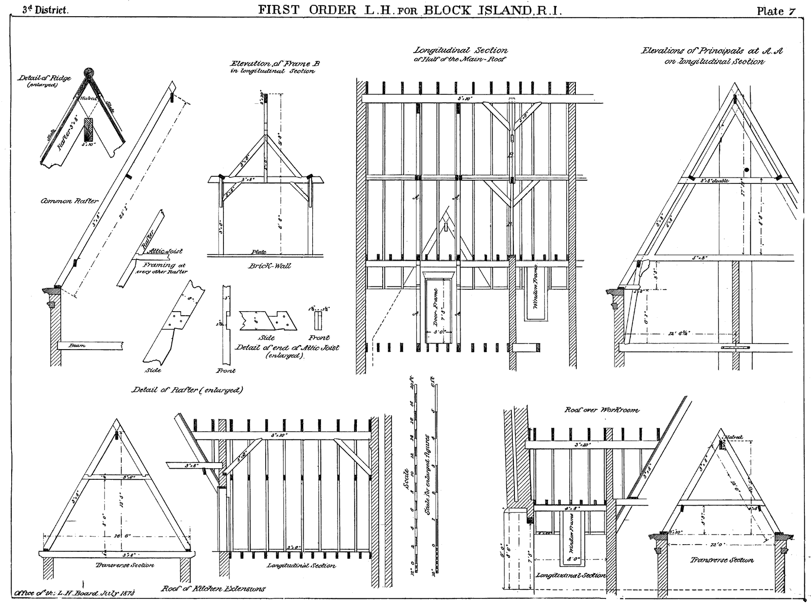 Block Island Southeast Lighthouse Framing Plan