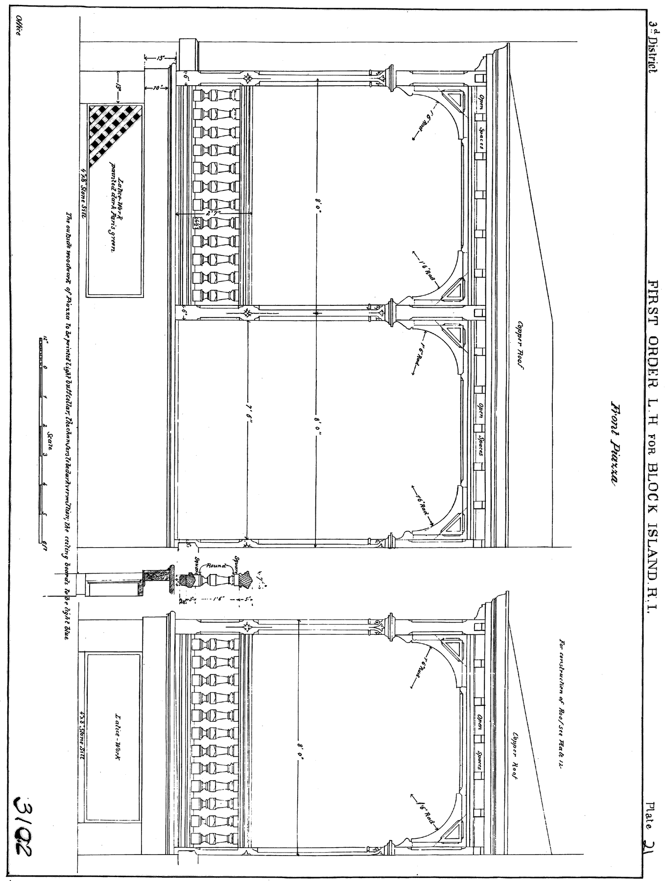  Plan for Block Island Southeast Lighthouse Front Porch