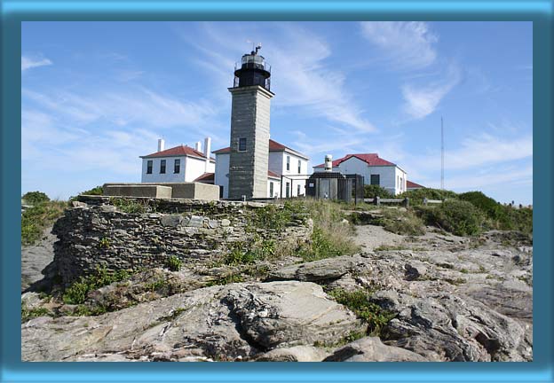 Foundation of 1749 Beavertail Lighthouse