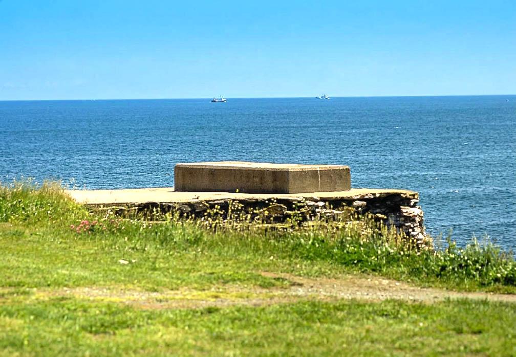 Foundation of 1749 Beavertail Lighthouse