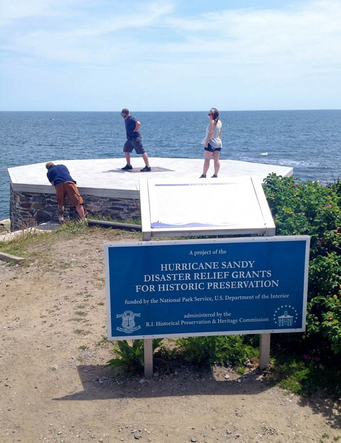 Foundation of 1749 Beavertail Lighthouse