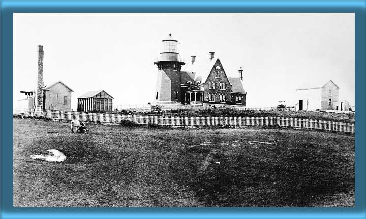 Block Island Southeast Lighthouse and Fog Signal 1880's