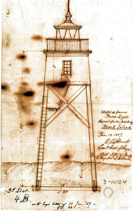 Sketch of 1857 Frame Proposed Block Island North Light