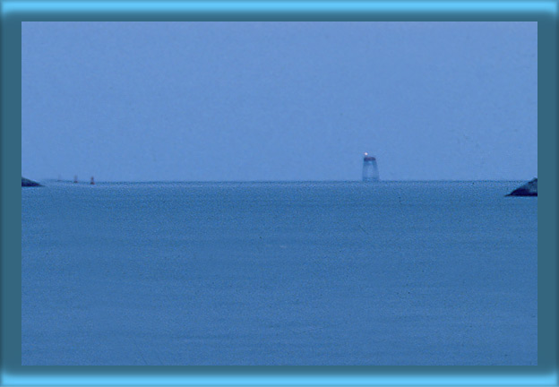 Brenton Reef Offshore Light Station At Night