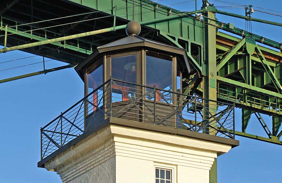 West Side of Bristol Ferry Lighthouse's Lantern 2022 
