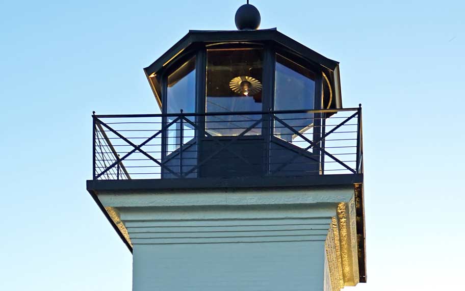 East Side of Bristol Ferry Lighthouse's Lantern 2022 