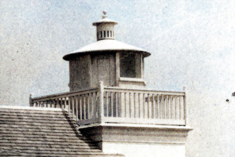 Bristol Ferry Lighthouse with 1990's Mahogany Lantern