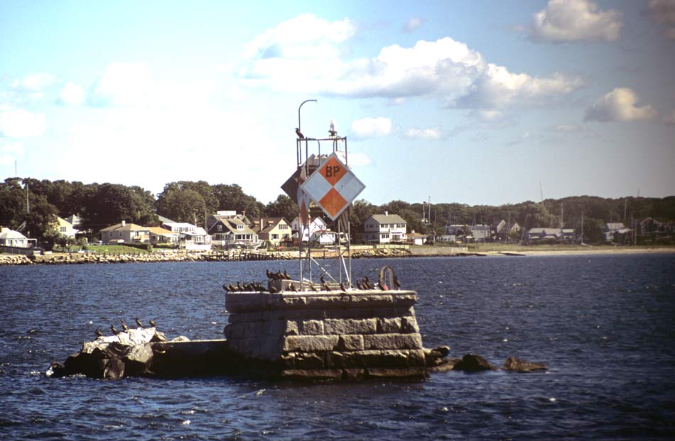 Bullock's Point Lighthouse's Base with Skeleton Tower