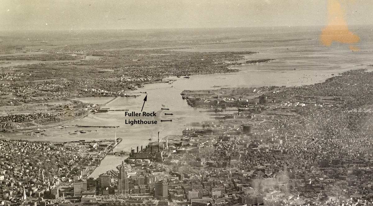 Aerial photograph of Providence River