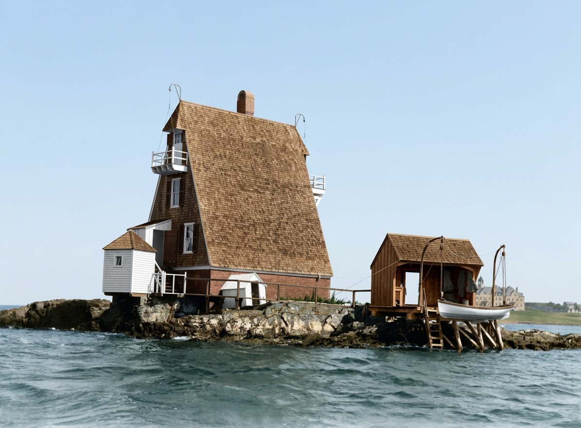 Gull Rocks Lighthouse Pre 1928