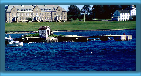 Gull Rocks Lighthouse's Base and Landing Pier