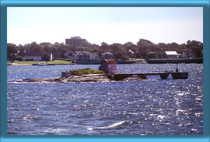 Gull Rocks Lighthouse's Base and Landing Pier