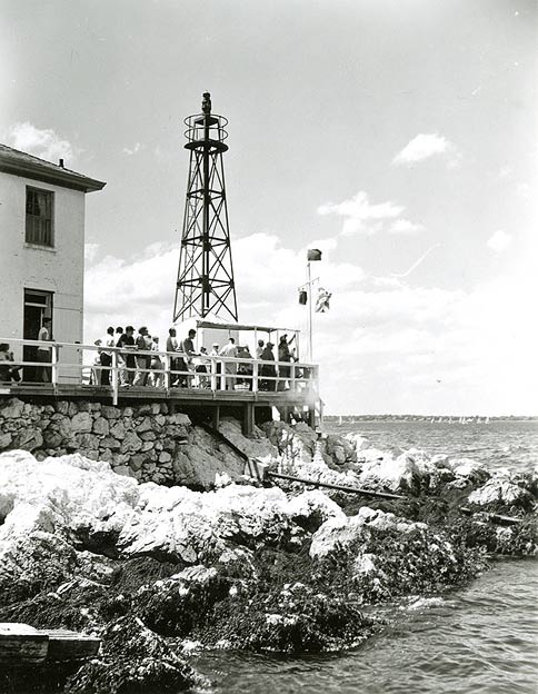 Lime Rock Lighthouse's Skeleton Tower - 1958