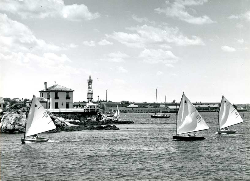 Lime Rock Lighthouse's Skeleton Tower - 1958