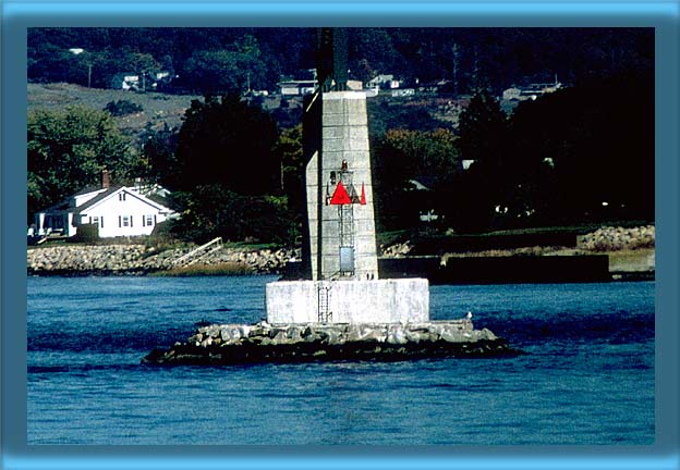 Musselbed Shoals Lighthouse's Base and Skeleton Tower