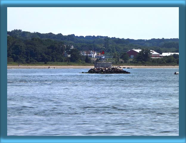 Musselbed Shoals Lighthouse's Base and Skeleton Tower