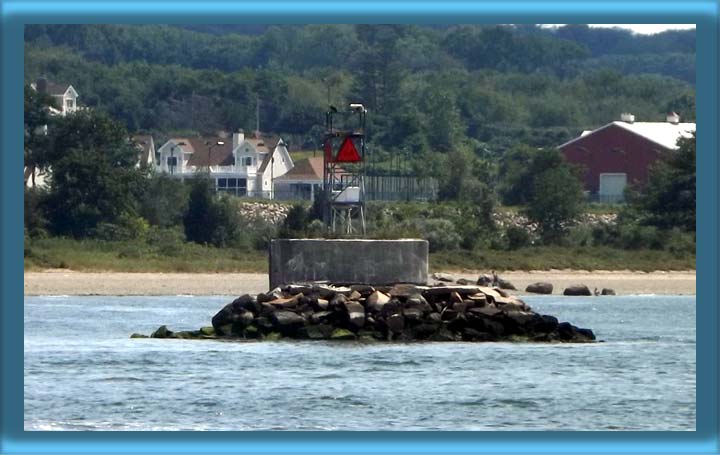 Musselbed Shoals Lighthouse's Base and Skeleton Tower