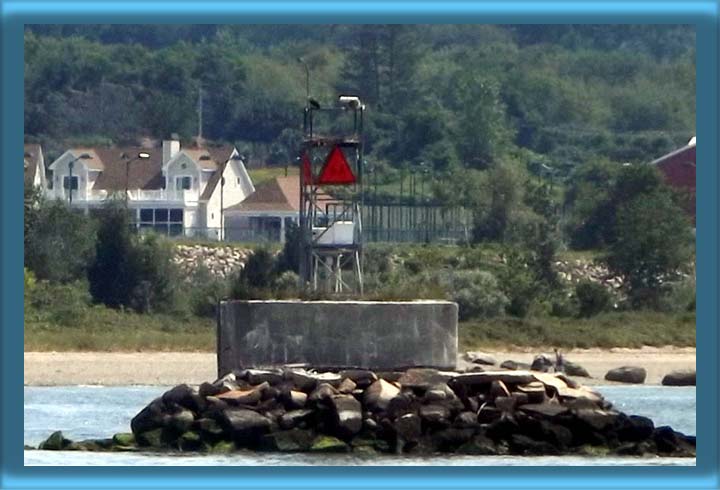 Musselbed Shoals Lighthouse's Base and Skeleton Tower