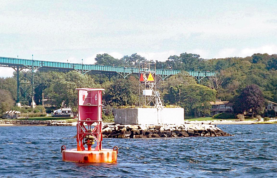 Musselbed Shoals Lighthouse's Base and Skeleton Tower