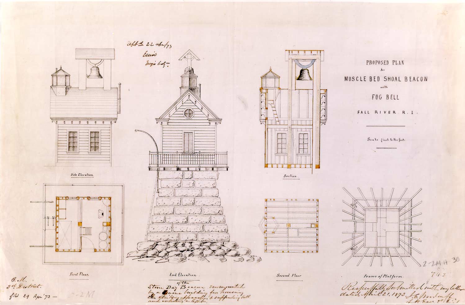 Plan for Musselbed Shoals Lighthouse