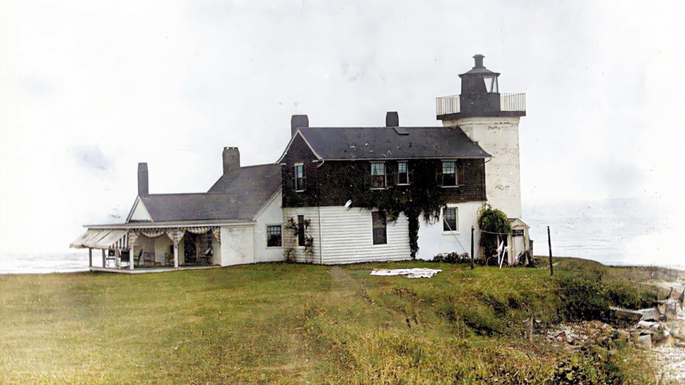 Foundation of 1749 Beavertail Lighthouse