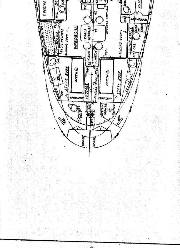 Brenton Reef Lightship LV-102/WAL-525 Main Deck Plan - Section 3