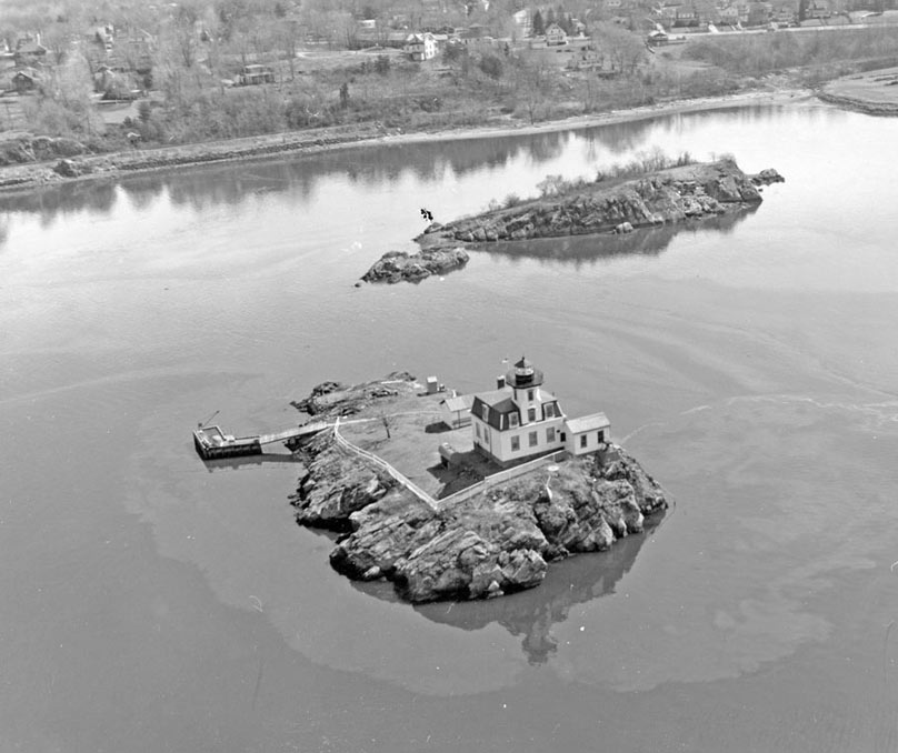 Aerial View of Pomham Rocks Lighthouse - 2016