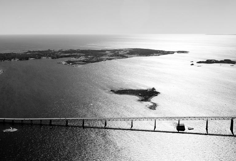 Rose Island Lighthouse in Newport Harbor