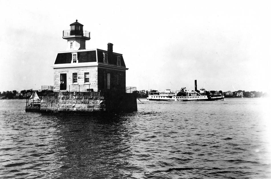 Foundation of 1749 Beavertail Lighthouse