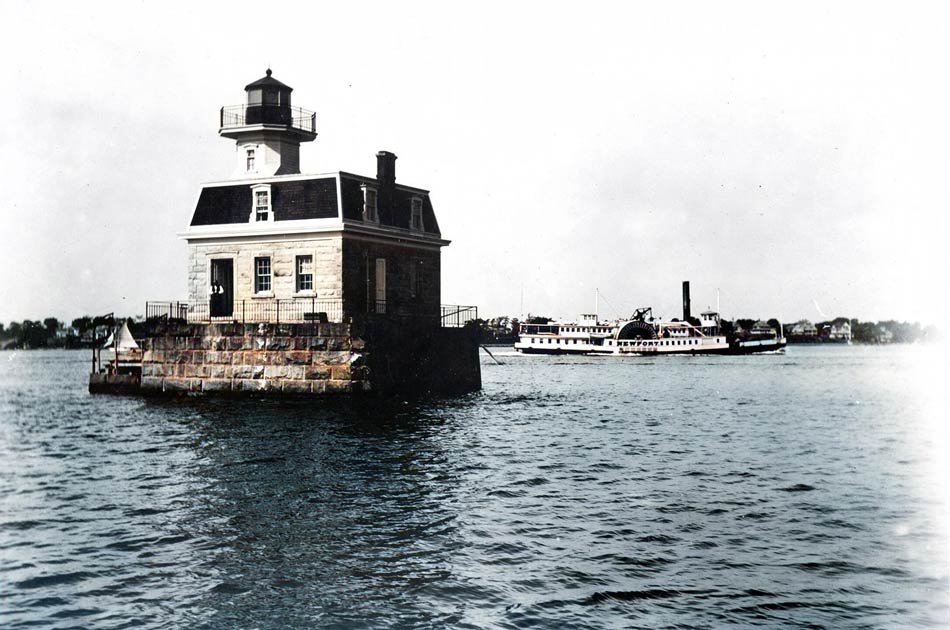 Foundation of 1749 Beavertail Lighthouse