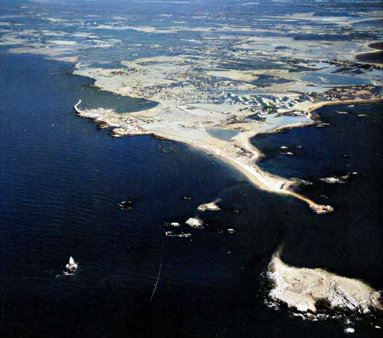 Aerial View of Sakonnet Point Lighthouse 