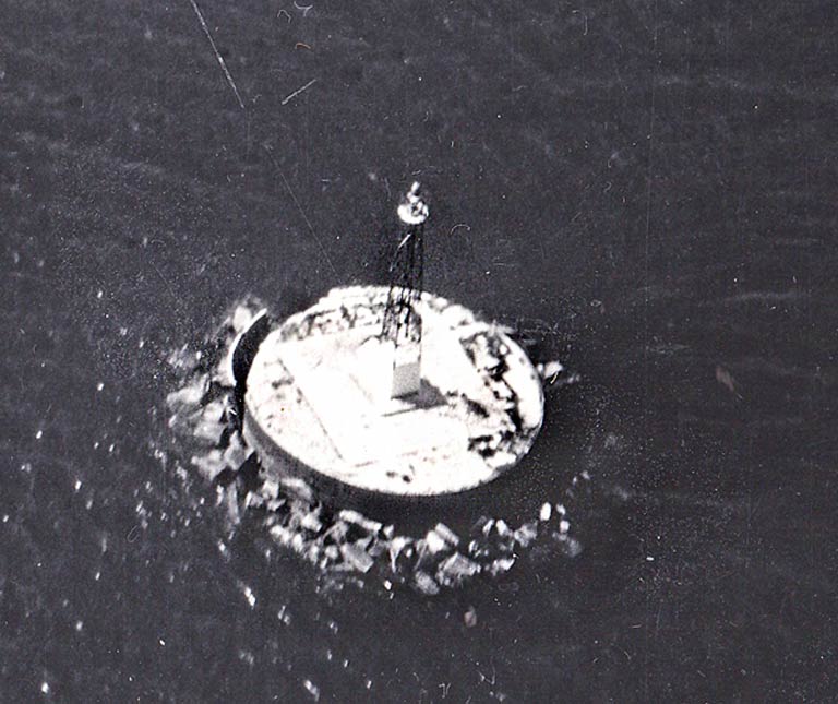 Aerial View Wickford Harbor Lighthouse's Base