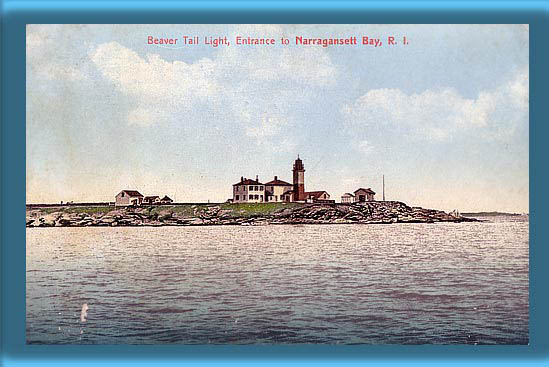 Beavertail Lighthouse Postcard