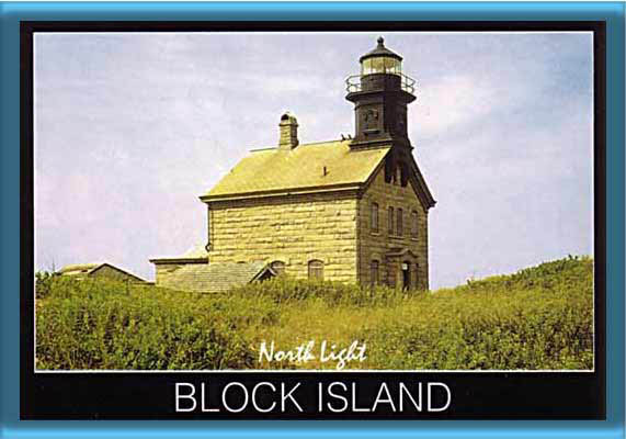 Block Island Ligthouse Postcard