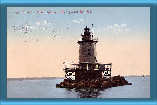 Conimicut Point Lighthouse Postcard